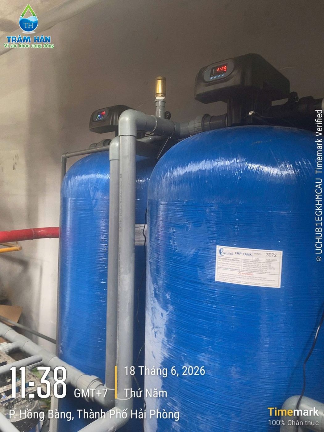 Cột làm mềm Composite 3072 vận hành tự động – Hồng Bàng