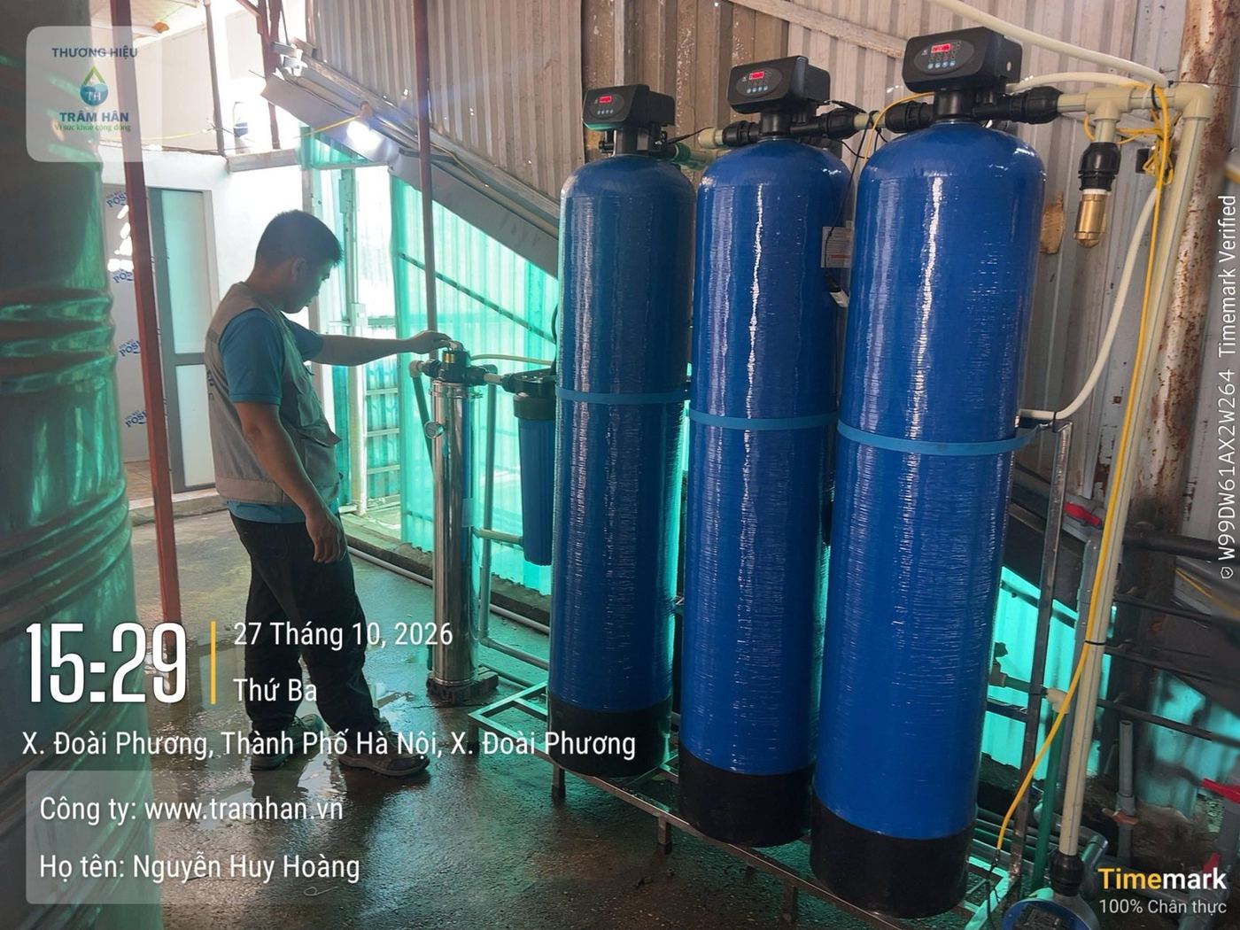 Hệ lọc 3 cột tự động – Đoài Phương, Hà Nội