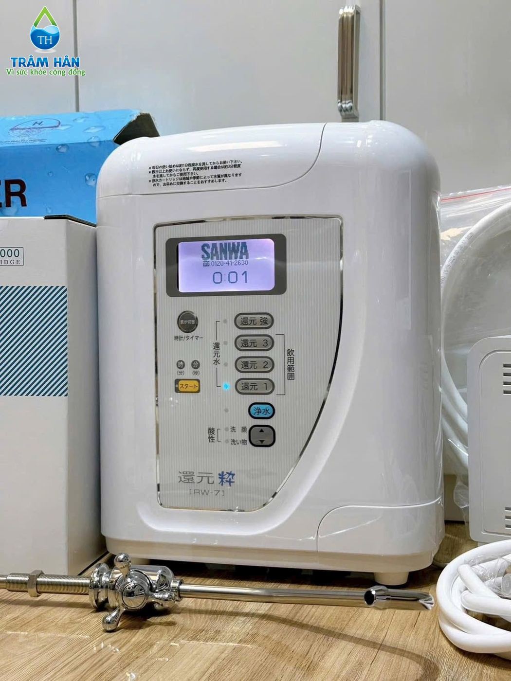 Máy ion kiềm Sanwa RW-7 – Nhật Bản