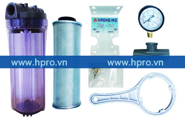 Trọn bộ thiết bị lọc nước sinh hoạt haohsing hs24